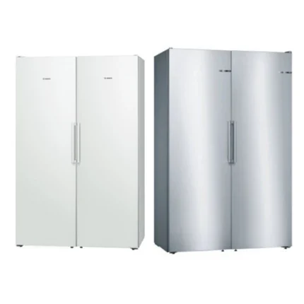 یخچال دو قلو بوش مدل KIR81AFE0-GIN81ACF0 توکار ساخت آلمان و لهستان سفید و سیلور 40 فوت